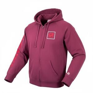 Grafletics Men's Maroon Zip-Up Hoodie Size Small Portland Oregon RARE